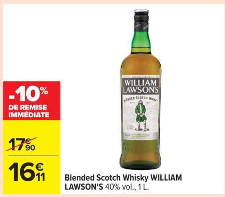 BLENDED SCOTCH WHISKY "WILLIAM LAWSON'S"