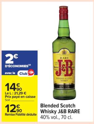 BLENDED SCOTCH WHISKY "J&B RARE"