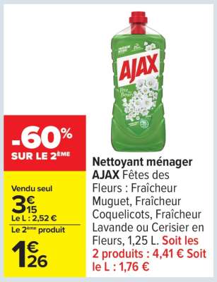 NETTOYANT MENAGER AJAX