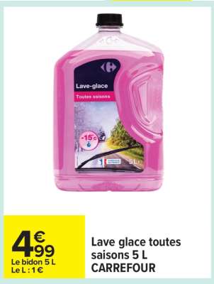 Lave glace toutes saisons 5 L CARREFOUR
