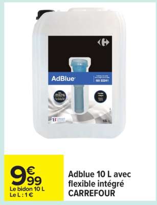 Adblue 10 L avec flexible intégré CARREFOUR