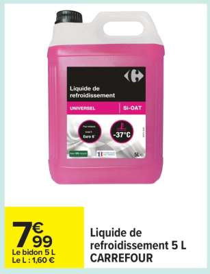 Liquide de refroidissement 5 L CARREFOUR