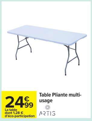 Table Pliante multi-usage