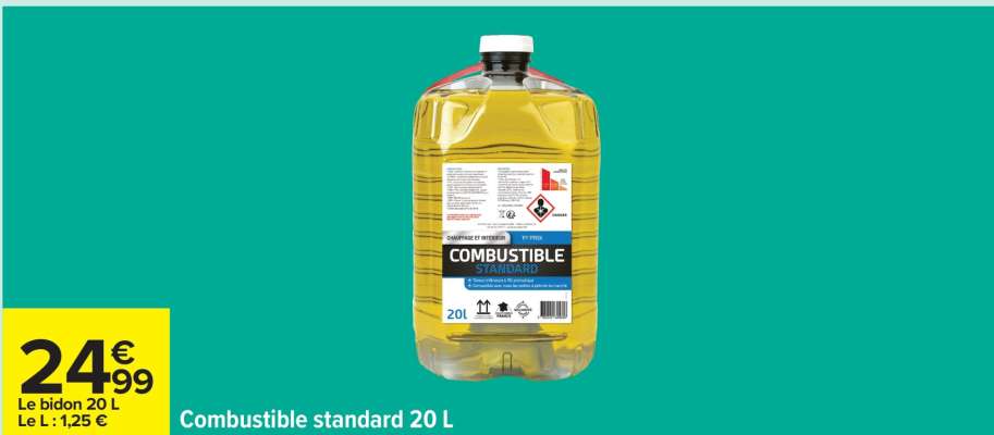 Combustible standard 20 L