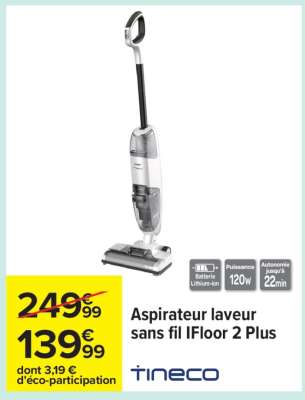 Aspirateur laveur sans fil iFLOOR 2 PLUS