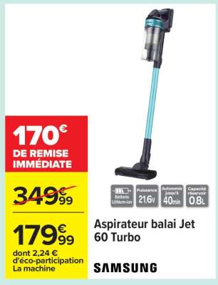 Aspirateur balai Jet 60 Turbo