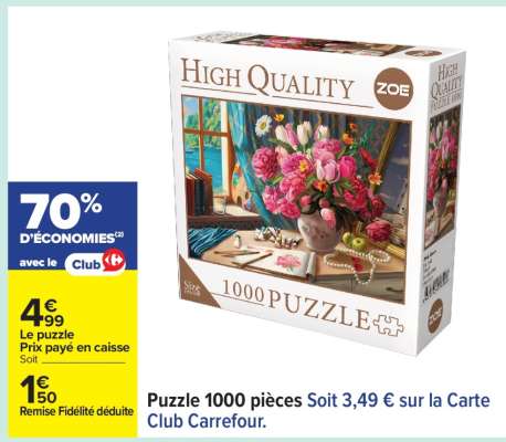 Puzzle 1000 pièces