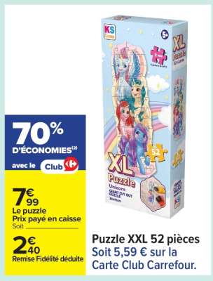 Puzzle XXL 52 pièces