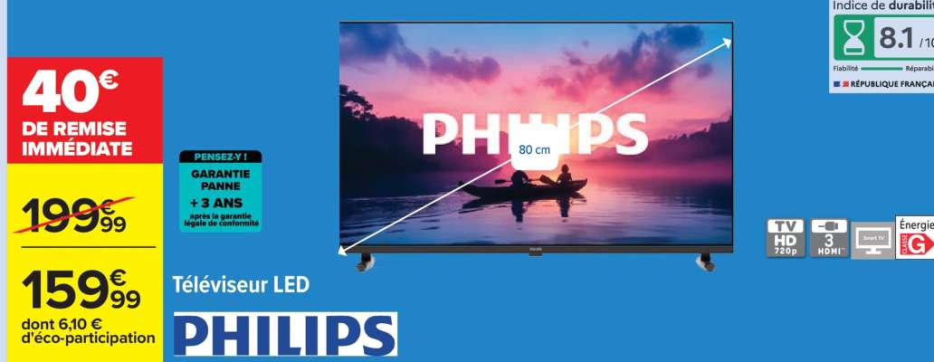 Téléviseur LED Philips