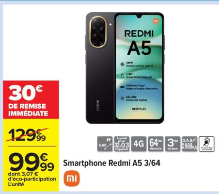 Smartphone Redmi A5 3/64