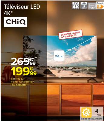 Téléviseur LED 4K CHiQ