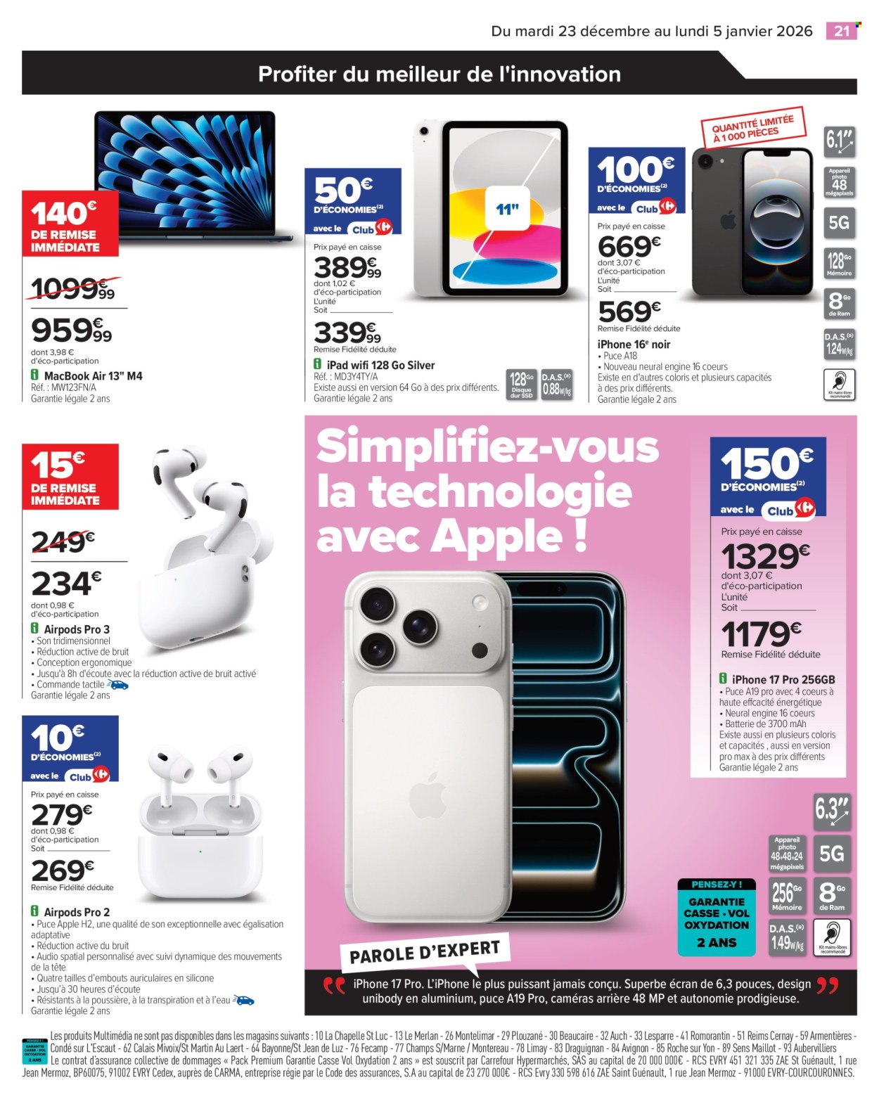 Catalogue Carrefour Hypermarchés - 23/12/2025 - 05/01/2026. Page 23