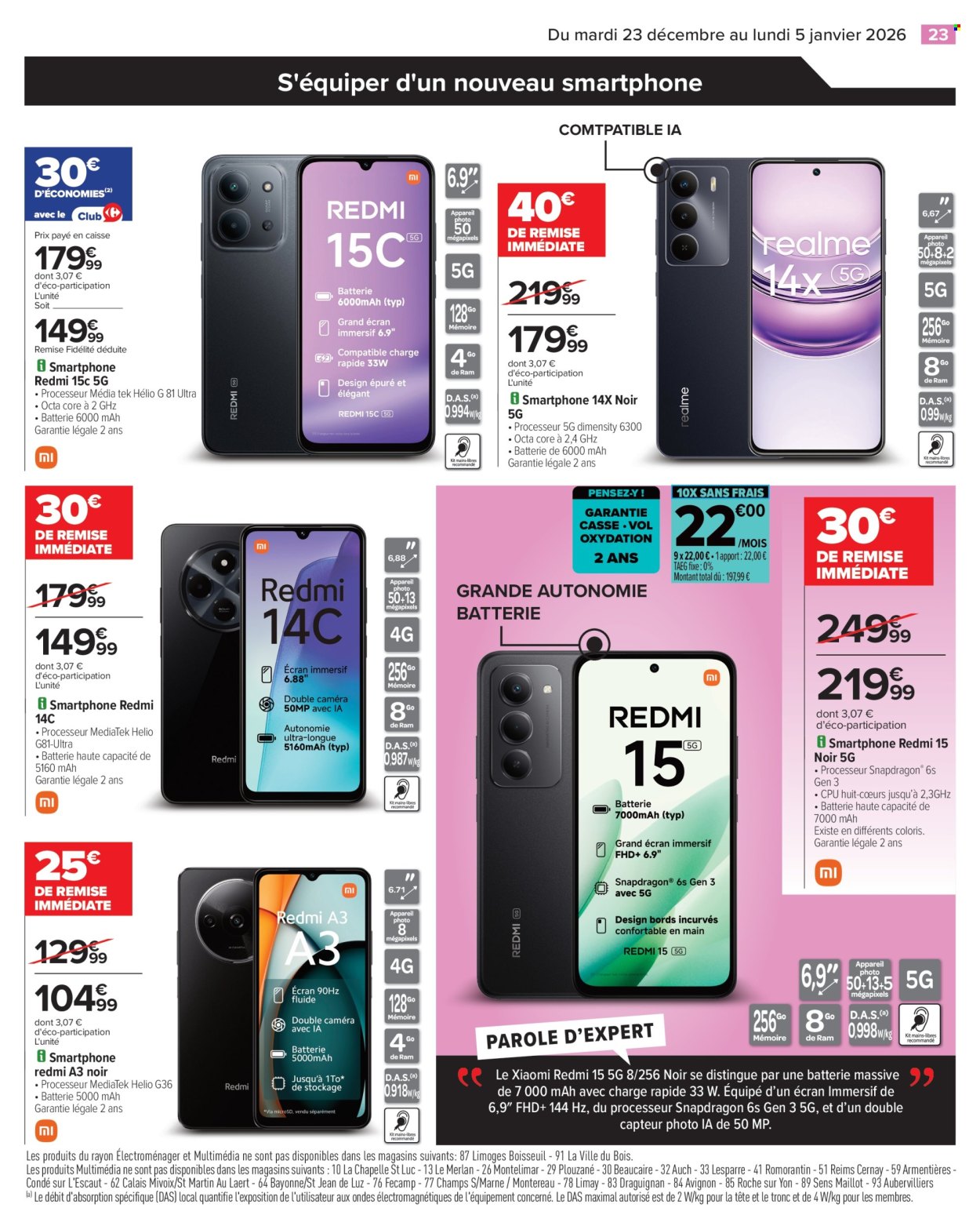 Catalogue Carrefour Hypermarchés - 23/12/2025 - 05/01/2026. Page 25