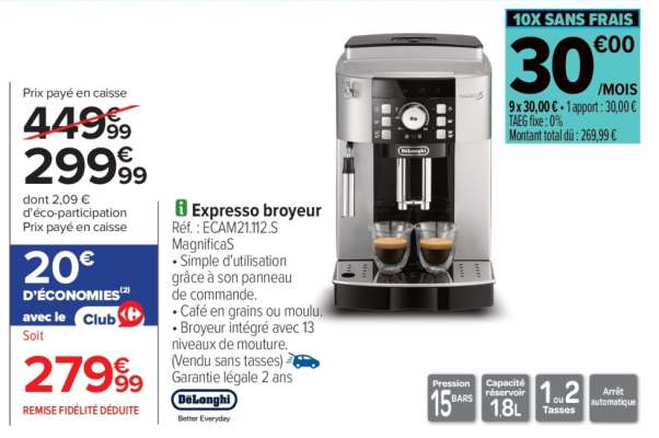 Expresso broyeur