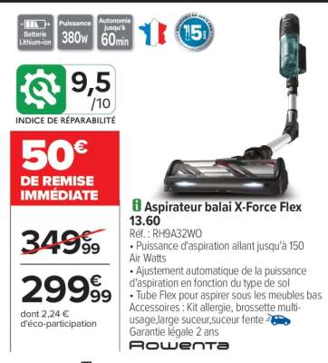 Aspirateur balai X-Force Flex 13.60