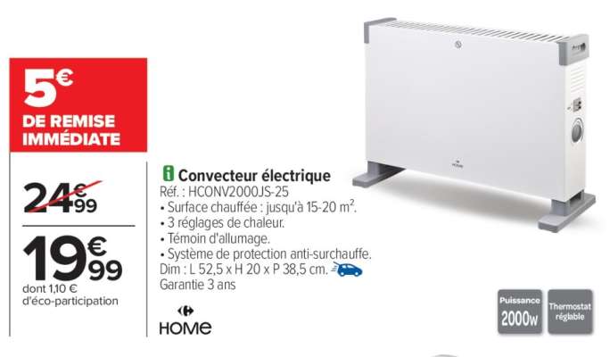 Convecteur électrique