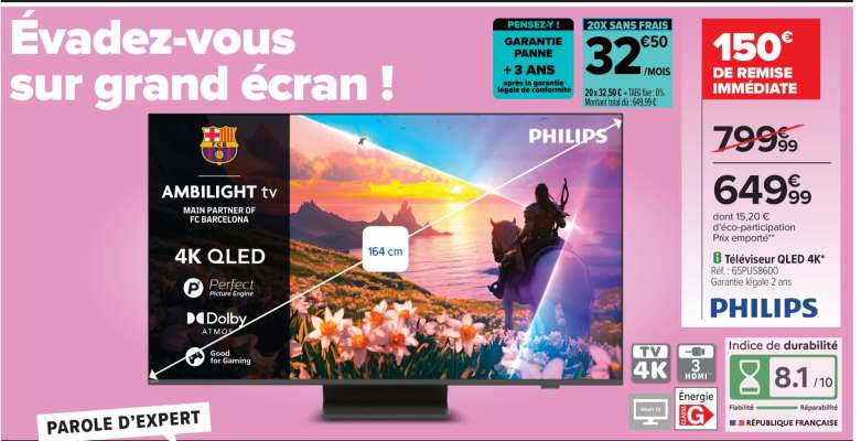 PHILIPS Téléviseur OLED 4K