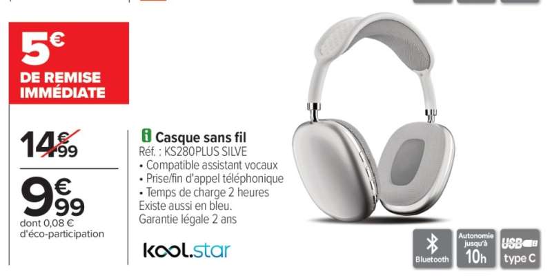 Casque sans fil