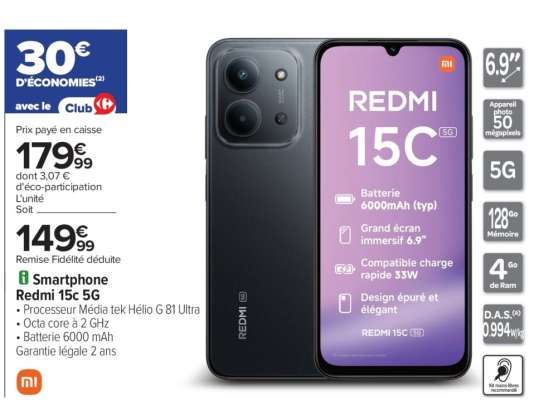 Smartphone Redmi 15C 5G