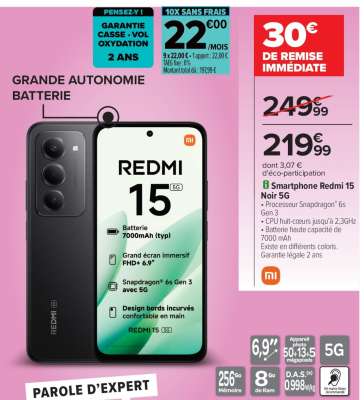 Smartphone Redmi 15