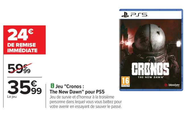 Jeu "Cronos : The New Dawn" pour PS5