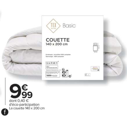 COUETTE 140 x 200 cm