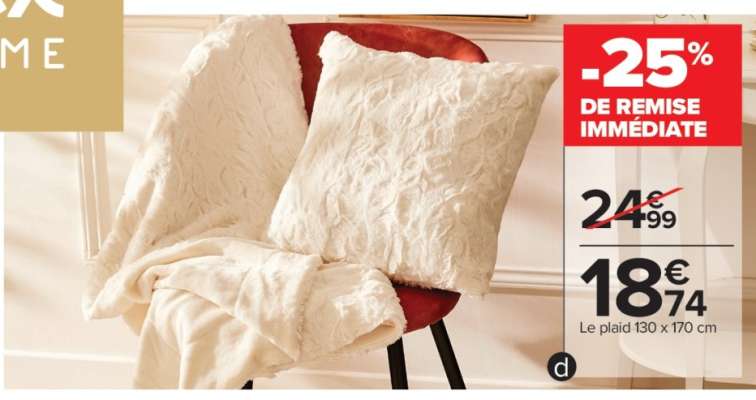 Le plaid 130 x 170 cm