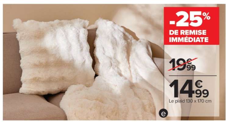 Le plaid 130 x 170 cm