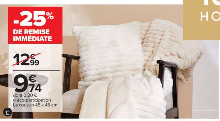 Le coussin 45 x 45 cm