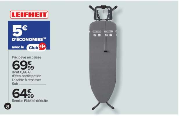 La table à repasser