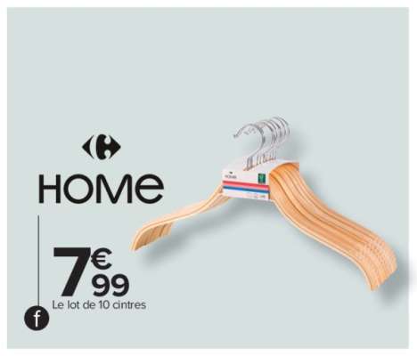 HOME Le lot de 10 cintres