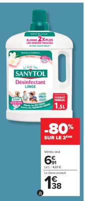 SANYTOL DÉSINFECTANT LINGE