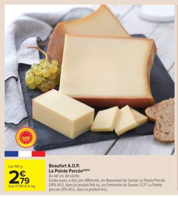 Beaufort A.O.P. La Pointe Percée