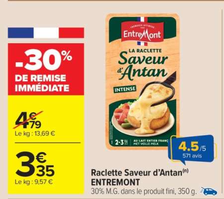 Raclette Saveur d'Antan "Entremont"