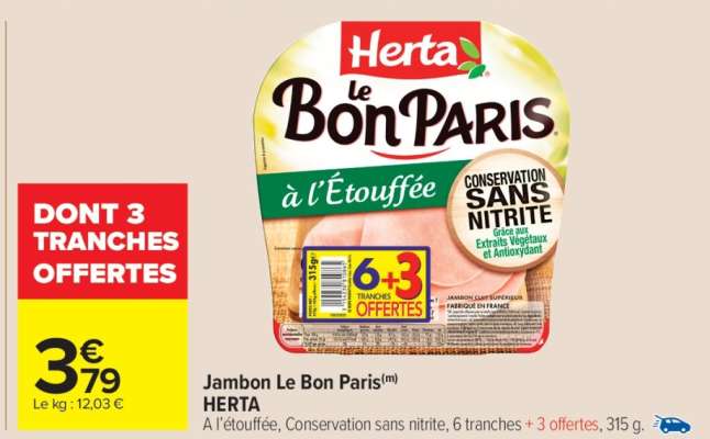 Jambon Le Bon Paris(m) HERTA