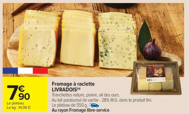 Fromage à raclette LIVRADOIS