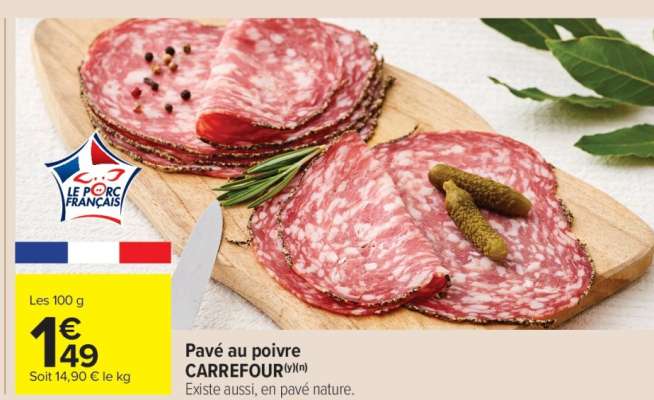 Pavé au poivre CARREFOUR