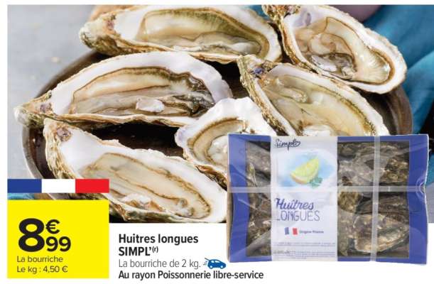 Huitres longues SIMPL'