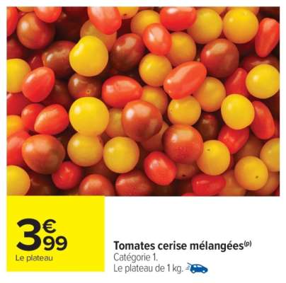 Tomates cerise mélangées