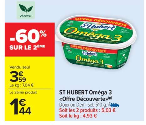 ST HUBERT Oméga 3 
"Offre Découverte"