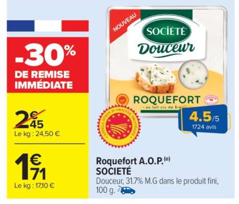 Roquefort A.O.P SOCIETE