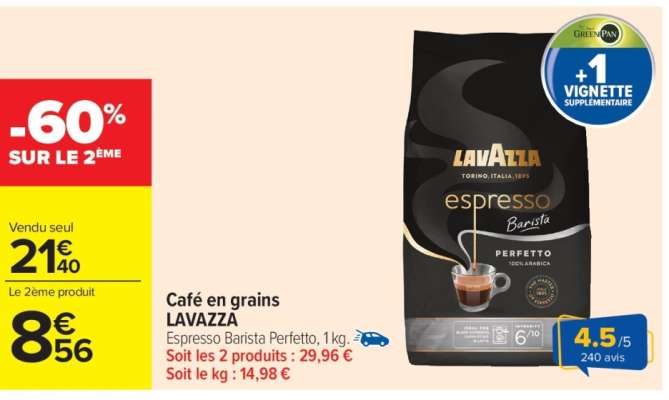 Café en grains 'Lavazza'