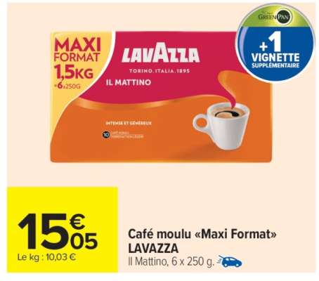Café moulu «Maxi Format» LAVAZZA