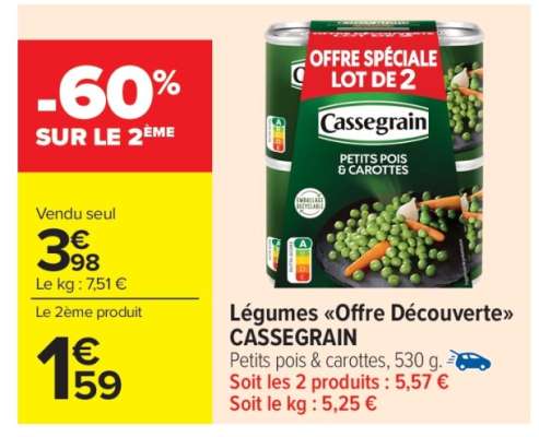 Légumes "Offre Découverte" CASSEGRAIN