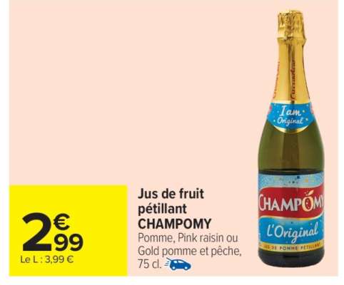 Jus de fruit pétillant CHAMPOMY