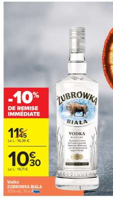 Vodka Zubrowka Biala