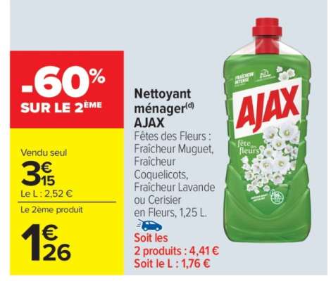 NETTOYANT MENAGER AJAX