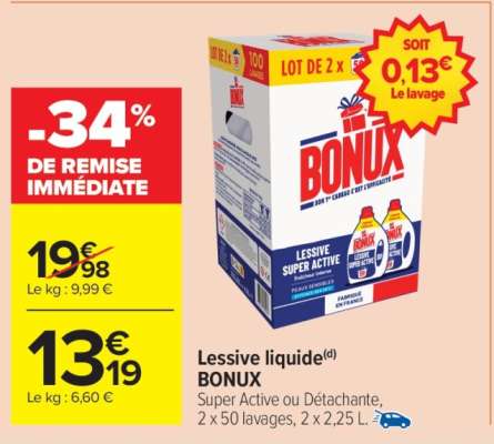 LESSIVE LIQUIDE BONUX