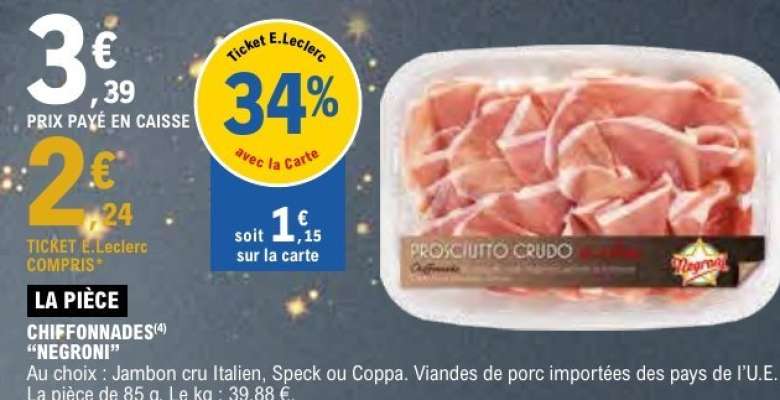 CHIFFONNADES NEGRONI