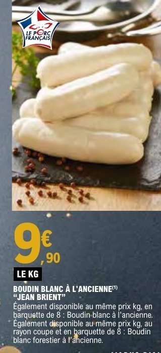 Boudin blanc à l'ancienne "Jean Brient"